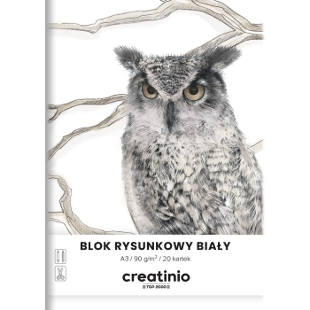 BLOK RYSUNKOWY CREATINIO A3/20K BIAŁY